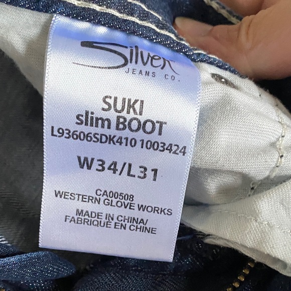 Silver Suki Dark Blue Women's Jeans - Picture 5 of 8